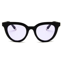 Load image into Gallery viewer, Vintage Framed Cat Eye Shades Sunglasses black purple