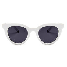 Load image into Gallery viewer, Vintage Framed Cat Eye Shades Sunglasses white gray