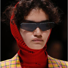 Load image into Gallery viewer, Vintage Rimless Cat Eye Sunglasses Sunglasses C1 black white