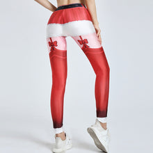 Load image into Gallery viewer, Christmas Leggings High Waist - Cute Elf Stockings
