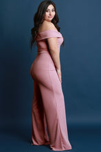 Load image into Gallery viewer, Off The Shoulder Sweetheart Neck Palazzo Jumpsuit

