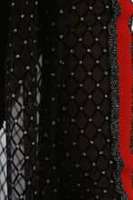 Load image into Gallery viewer, Glitter Dotted Lattice Mesh Cardigan with Leggings Set
