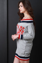 Load image into Gallery viewer, Queen Babe Varsity Sweater Dress
