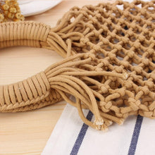 Load image into Gallery viewer, Basket Net Rattan Bag Rattan Bags beige big / with Lining
