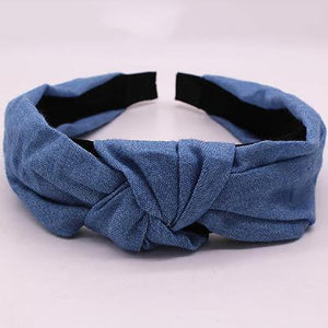 Bohemian Blue Denim Hairbands Hair Accessories Blue