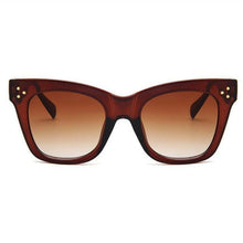 Load image into Gallery viewer, Bold Frame Classic Cat Eye Sunglasses Sunglasses brown
