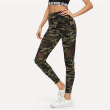 Load image into Gallery viewer, Camo Mesh Leggings Leggings Multi / XS
