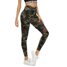 Load image into Gallery viewer, Camo Mesh Leggings Leggings Multi / XS
