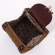 Load image into Gallery viewer, Casually Elegant Rattan &amp; Faux Leather Bag Rattan Bags Beige
