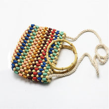 Load image into Gallery viewer, Colorful Rattan Bag Rattan Bags 22 x 18 x 7cm
