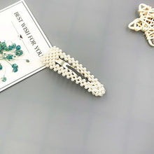 Load image into Gallery viewer, Elegant Pearl Hair Clip Barrettes Hair Accessories 15 silver
