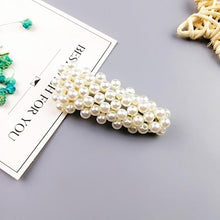 Load image into Gallery viewer, Elegant Pearl Hair Clip Barrettes Hair Accessories 17 silver
