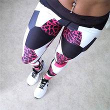 Load image into Gallery viewer, Leggings - Skinny Leopard Print Workout Leggings
