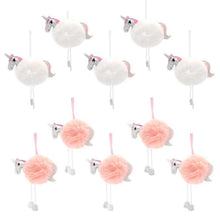 Load image into Gallery viewer, loomrack 10 Unicorn Christmas Tree Ornaments - Pom Poms Christmas Accessories
