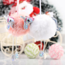 Load image into Gallery viewer, loomrack 10 Unicorn Christmas Tree Ornaments - Pom Poms Christmas Accessories
