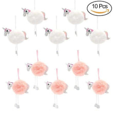 Load image into Gallery viewer, loomrack 10 Unicorn Christmas Tree Ornaments - Pom Poms Christmas Accessories Multi
