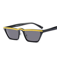 Load image into Gallery viewer, loomrack 80s Punk Vintage Sunglasses Sunglasses Yellow Gray
