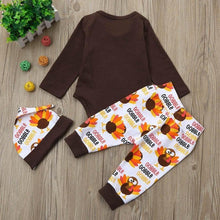 Load image into Gallery viewer, loomrack Baby Boy Girl First Thanksgiving Outfit - My First Thanksgiving 3- Piece Set Baby Clothes
