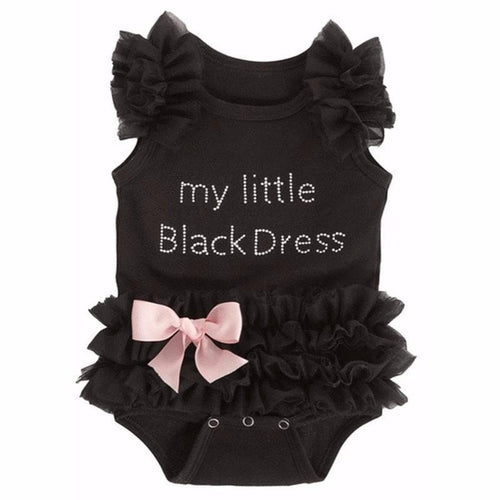 loomrack Baby Girl's Little Black Dress Onesie Clothing Sets 3M