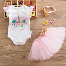 Load image into Gallery viewer, loomrack Baby Girl Tutu Unicorn 1st Birthday Outfit (1/2 Birthday, 1st Birthday, 2nd Birthday) Clothing Sets 05 Unicorn Set 12M
