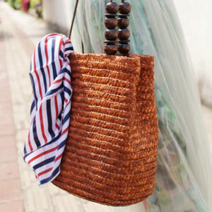 loomrack Bamboo Knitted Shoulder Bag Shoulder Bag