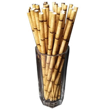 Load image into Gallery viewer, loomrack Bamboo Straws Drinking Straws Yellow
