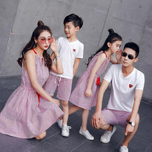 Load image into Gallery viewer, loomrack Beach House Stripe Family Outfit Family Matching Outfits Pink / Mom size M
