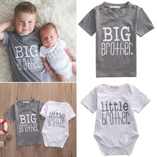 Load image into Gallery viewer, loomrack Big Brother Little Brother Matching Shirts - Big Brother T-shirt and Little Brother Onesie Matching Outfits
