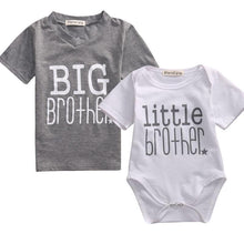 Load image into Gallery viewer, loomrack Big Brother Little Brother Matching Shirts - Big Brother T-shirt and Little Brother Onesie Matching Outfits
