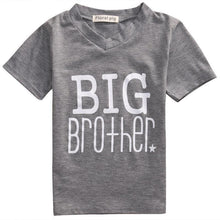 Load image into Gallery viewer, loomrack Big Brother Little Brother Matching Shirts - Big Brother T-shirt and Little Brother Onesie Matching Outfits Gray -Big Brother / 3T
