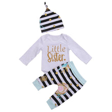 Load image into Gallery viewer, loomrack Big Sis - Little Sis Matching Outfit - Floral/Stripe Family Matching Outfits
