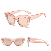 Load image into Gallery viewer, loomrack Bold Frame Cat Eye Sunglasses Home Clear pink
