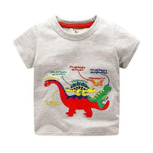 Load image into Gallery viewer, loomrack Boys 100% Cotton Summer T-Shirt  (Sizes 18M - 2T) T-Shirts Dinosaur Pattern / 2T

