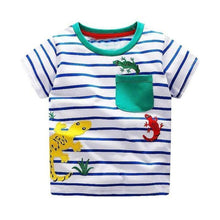 Load image into Gallery viewer, loomrack Boys 100% Cotton Summer T-Shirt  (Sizes 18M - 2T) T-Shirts Lizard Pattern / 2T
