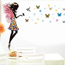 Load image into Gallery viewer, loomrack Butterfly Girl Wall Decal Wall Stickers
