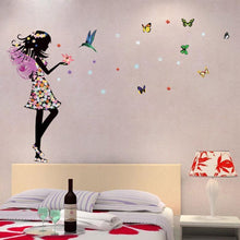 Load image into Gallery viewer, loomrack Butterfly Girl Wall Decal Wall Stickers
