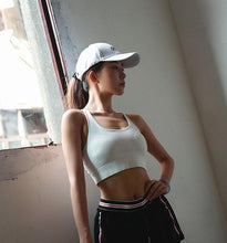 Load image into Gallery viewer, loomrack Butterfly Strappy Back Pushup Sports Bra Sports Bras White / L

