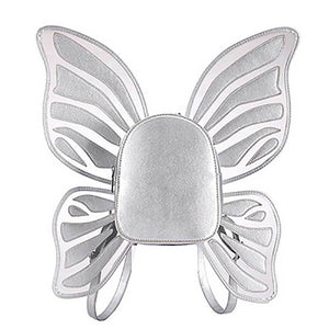 loomrack Butterfly Wings Backpack Cross Body Bags Silver