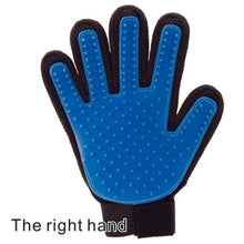 Load image into Gallery viewer, loomrack Cat &amp; Dog Pet Hair Glove Brush/Massager Dog Combs Blue Right Hand
