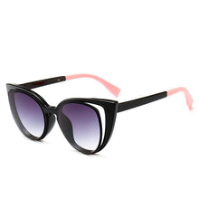 Load image into Gallery viewer, loomrack Chic Hollow Cat Eye Sunglasses Sunglasses Black Pink
