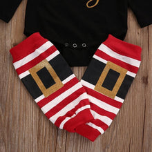 Load image into Gallery viewer, loomrack Christmas Baby Girl Outfit with Leg Warmers - 3-Pc Set Baby Clothes
