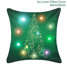 Load image into Gallery viewer, loomrack Christmas Cushion Covers Christmas Accessories Green Christmas Tree
