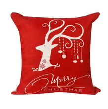 Load image into Gallery viewer, loomrack Christmas Cushion Covers Christmas Accessories Red elk
