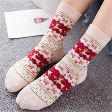 Load image into Gallery viewer, loomrack Christmas Deer Socks Christmas Socks
