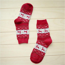 Load image into Gallery viewer, loomrack Christmas Deer Socks Christmas Socks
