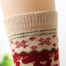 Load image into Gallery viewer, loomrack Christmas Deer Socks Christmas Socks
