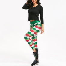 Load image into Gallery viewer, loomrack Christmas Leggings - High Waist Mermaid Scales Leggings
