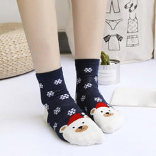 Load image into Gallery viewer, loomrack Christmas Santa Bunny Socks Christmas Socks
