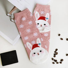 Load image into Gallery viewer, loomrack Christmas Santa Bunny Socks Christmas Socks
