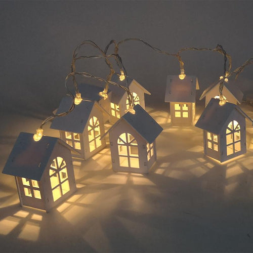 loomrack Christmas Tree House LED Light String Christmas Accessories